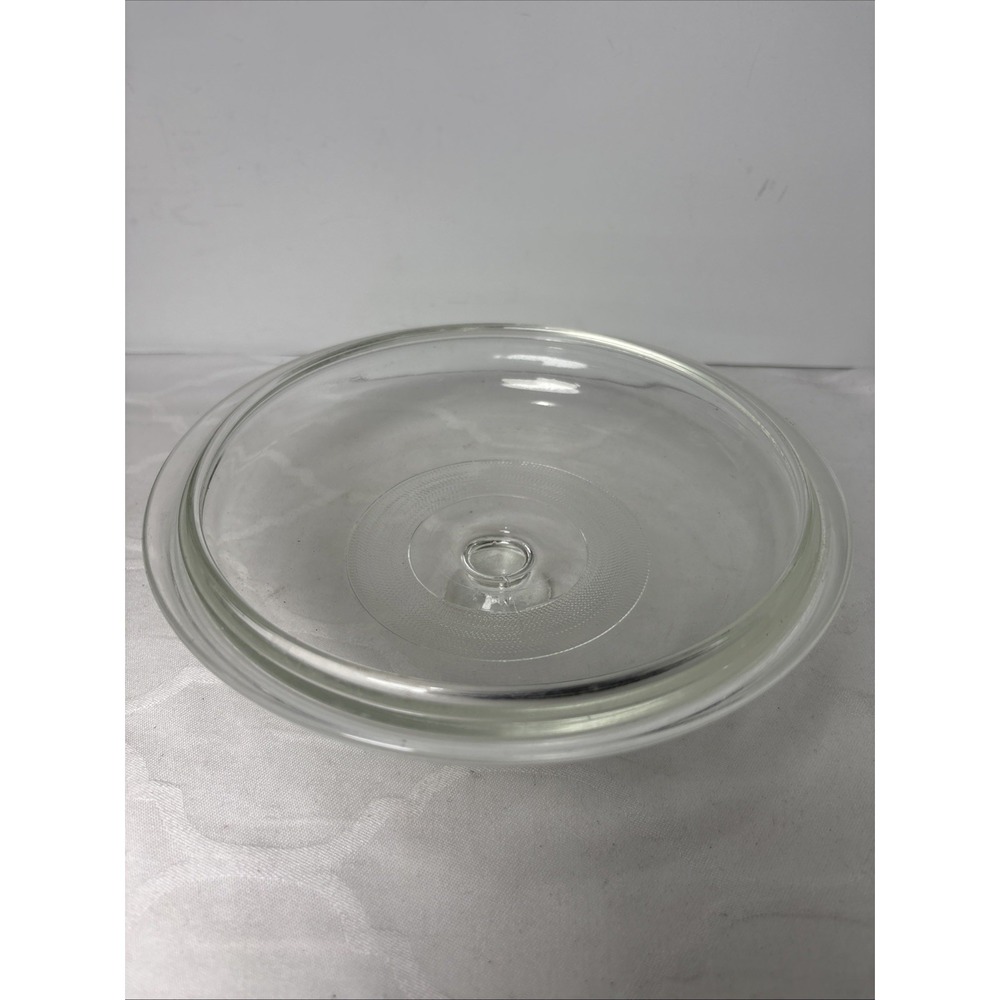 Glass Rival Crock Pot Clear Round Lid 7 3/4 inch Replacement 3100/2 Genuine Hazy - Picture 2 of 4